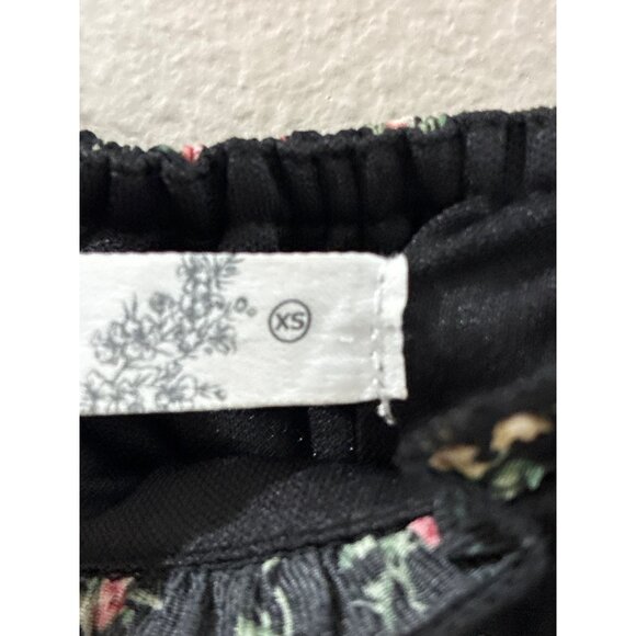 Altard State Womens black floral long-sleeved tiered maxi dress size XS - Picture 3 of 7